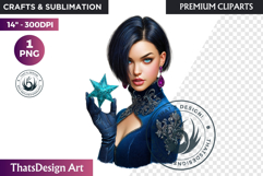 Modern Winter Girl Fashion Illustrations PNG Graphics Product Image 1