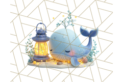 3D Under the Sea Christmas Clipart, Ocean Christmas PNG Product Image 2