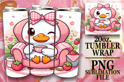 Bright mornings 20oz tumbler wrap, Cute Goose Product Image 1