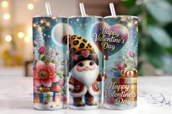 Happy Valentine's Day Tumbler Wrap Sublimation Product Image 1