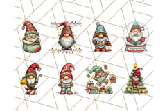 Christmas Gnome Clipart, Holiday Gnomes PNG Illustrations Product Image 2