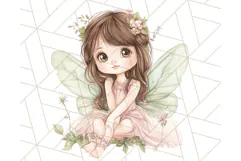 Pastel Fairies and Butterflies PNG, Spring Fantasy Clipart Product Image 2