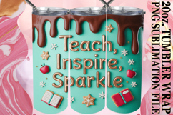 Happy hearts 20oz tumbler wrap, Teacher Product Image 1