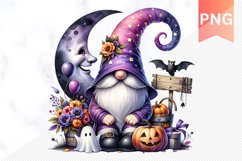 Halloween Gnome Sublimation - Clipart PNG Design Product Image 1