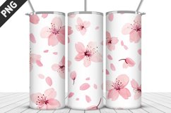 Flowers Tumbler Wrap | Sublimation Design | Tumbler PNG Product Image 1