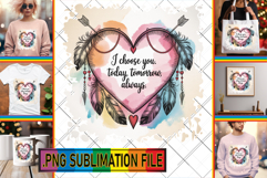 RADIANT PNG Sublimation Gifts, Heart Quote Product Image 1