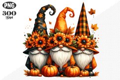 Halloween Gnomes Sublimation - Clipart PNG Design Product Image 1