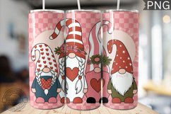 Valentine&#039;s Day Gnome Tumbler Wrap - High Quality 300 Dpi Product Image 1