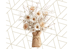Whimsy Winter Florals Clipart PNG, Christmas Png Clipart Product Image 2