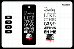 40 True Crime Bookmark Sayings SVG Bundle Product Image 11