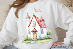 Magical Cute Garden Fairies Clipart PNG Product Image 1