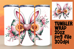 Sublimation-Ready 20oz Artwork , Easter Bunny Product Image 1