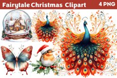 Fairytale Christmas Clipart PNG Product Image 1