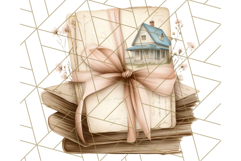 Vintage Cottagecore PNG Clipart, Phones Teacups Home Decor Product Image 2