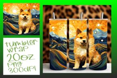 Dog Art Tumbler Wrap - Colorful Abstract Design Product Image 1