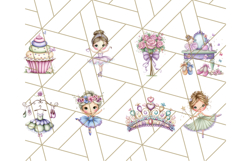 Ballerina Clipart PNG, Cute Ballet Girl Illustration Art Product Image 2