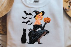 Vintage Witch Halloween Sublimation PNG Product Image 1