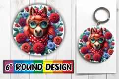 Joyful Coasters Circle PNG Style, Cute Animals Product Image 1