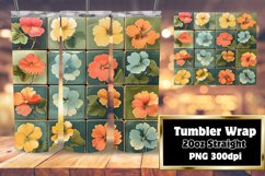 Chic Petal 20oz Tumbler Wraps - Sublime Sublimation Product Image 1