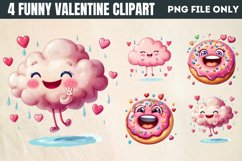 Funny Valentine Clipart PNG Product Image 1