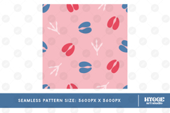 American 4th of July Hoofs and Hen Prints Seamless Pattern Product Image 2