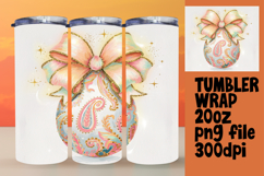BEAUTIFUL 20oz Sublimation Tumbler Template , Easter Egg Product Image 1