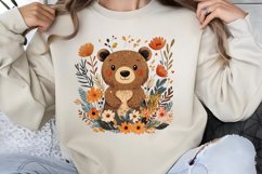 Watercolor Boho Woodland Animals Clipart PNG Product Image 1