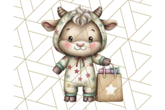Christmas Pets in Pajamas Clipart PNG, Christmas Png Clipart Product Image 2