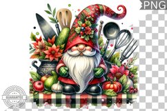 Christmas kitchen Gnome Sublimation - Clipart PNG Design Product Image 1
