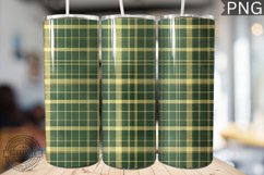 Green Plaid Tumbler Wrap - High Quality 300 Dpi Product Image 1