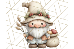 Fall Gnome Clipart PNG Cute Thanksgiving Gnomes Product Image 2