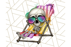 Summerween Beach Party Clipart PNG, Halloween Beach Art Product Image 2