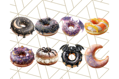 Realistic Halloween Donut Clipart PNG, Spooky Cute Sweets Product Image 2