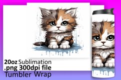 Colorful Cat Creations: Tumbler Wrap Delights Product Image 1