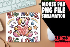 Cozy MOUSE MAT Creative Sublimation, Valentines Day Product Image 1