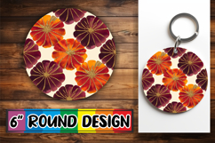 Enchanted Circle Keychain Magic, Flower Pattern Product Image 1