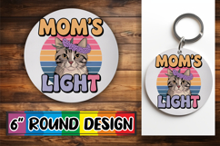 Joyful Circle Keychains Design, Cat Lover Product Image 1