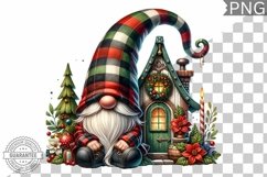 Christmas Gnome Sublimation - Clipart PNG Design Product Image 1