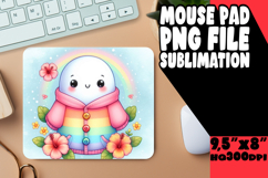 Timeless Mouse Pad Designs for Kids, Cute Ghost Product Image 1