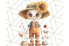 Cottagecore Halloween Clipart Cozy PNG, Autumn Fall Png Product Image 2