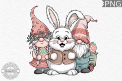 Easter Bunny Gnome Sublimation - Clipart PNG Bundle Product Image 14
