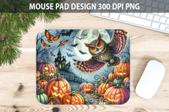 Watercolor Owl Mouse pad Sublimation - Animal PNG Design Product Image 1