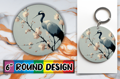 Sweet Circle Car Coaster Design, Birds Product Image 1