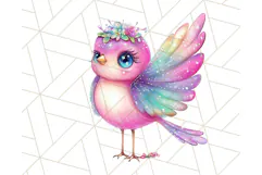 Pastel Fairy Clip Art PNG With Glitter, Rainbow Fairy Png Product Image 2