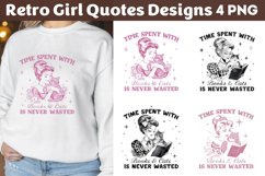 Retro Girl Quotes Designs png Product Image 1