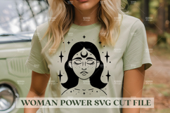 Woman Power SVG Design | Feminist SVG for Cricut&amp;Silhouette Product Image 1