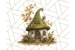 Acorn Village Clipart PNG, Fall Animal Png Product Image 2