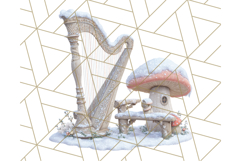 Winter Animal Masquerade Clipart PNG Woodland Animals Product Image 2