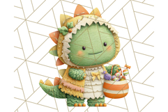 Kawaii Halloween Clipart Cute Kids and Candy Elements Png Product Image 2