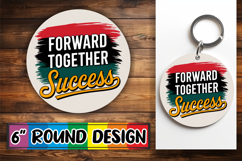 Radiant Round Sublimation Coasters, Juneteenth Product Image 1